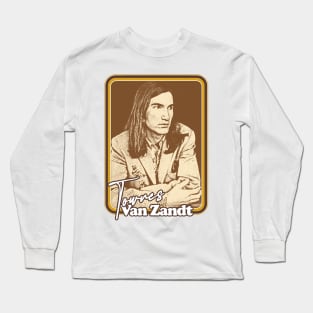 Townes Van Zandt // Retro Fan Design Long Sleeve T-Shirt